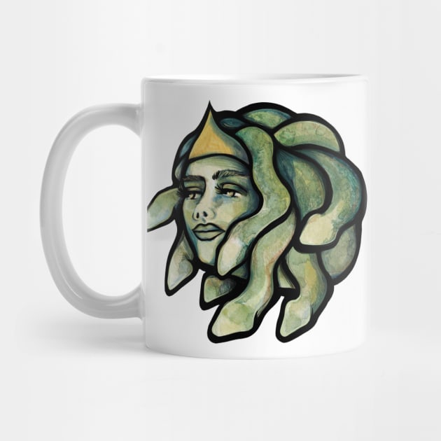 Medusa Gorgon Face by bubbsnugg